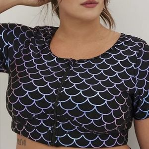 Torrid Iridescent Mermaid Swim Top